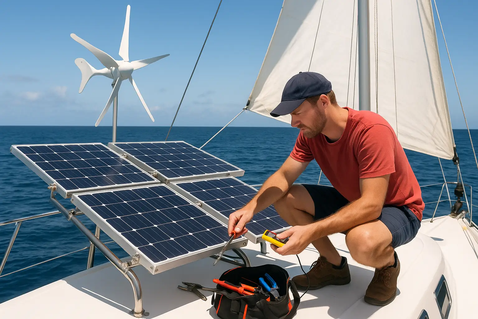 Erros na instalação de energia solar em barcos