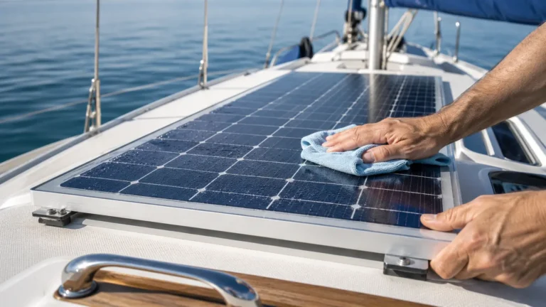 Limpeza e Manutenção de Painéis Solares em Barcos à Vela